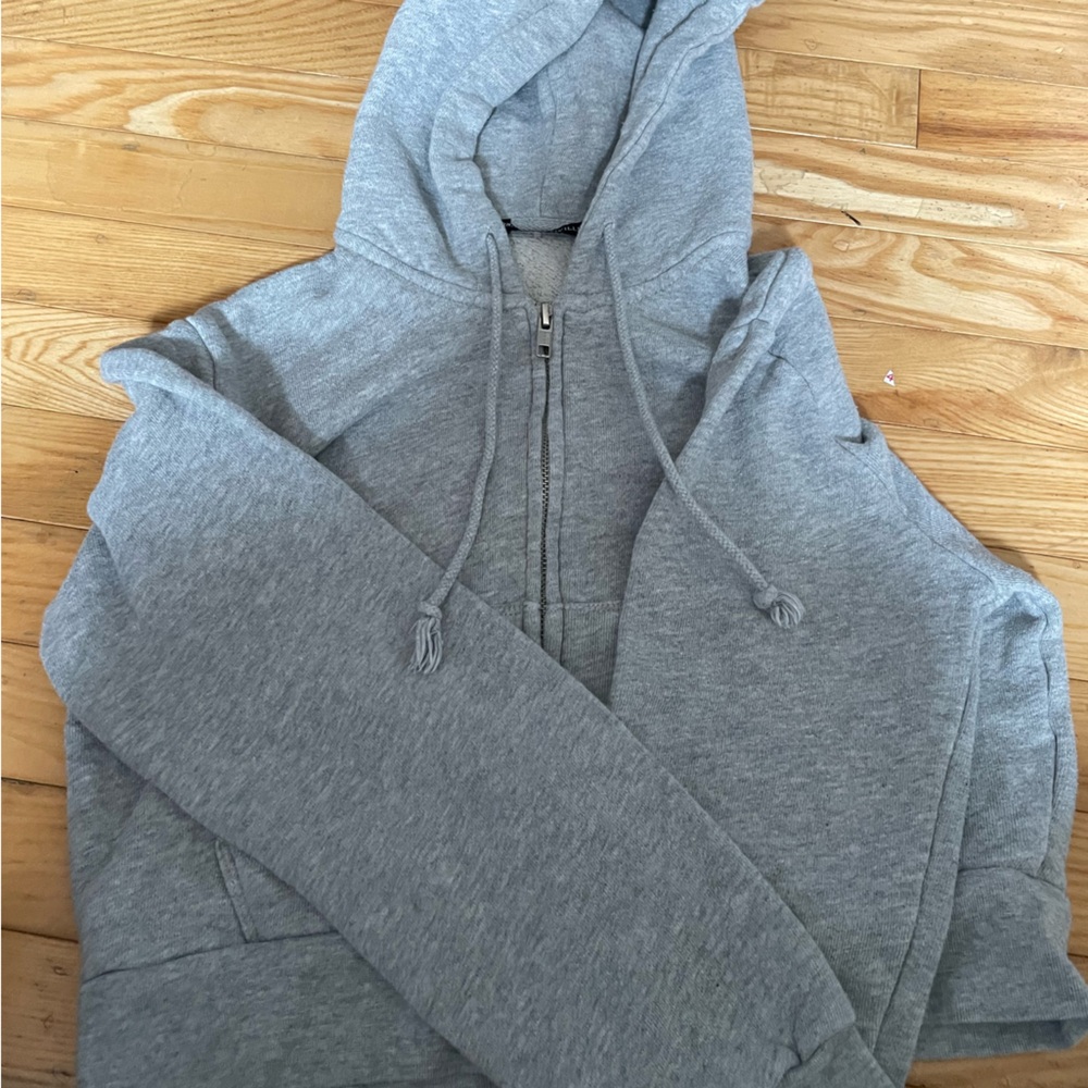 brandy melville cropped zip up